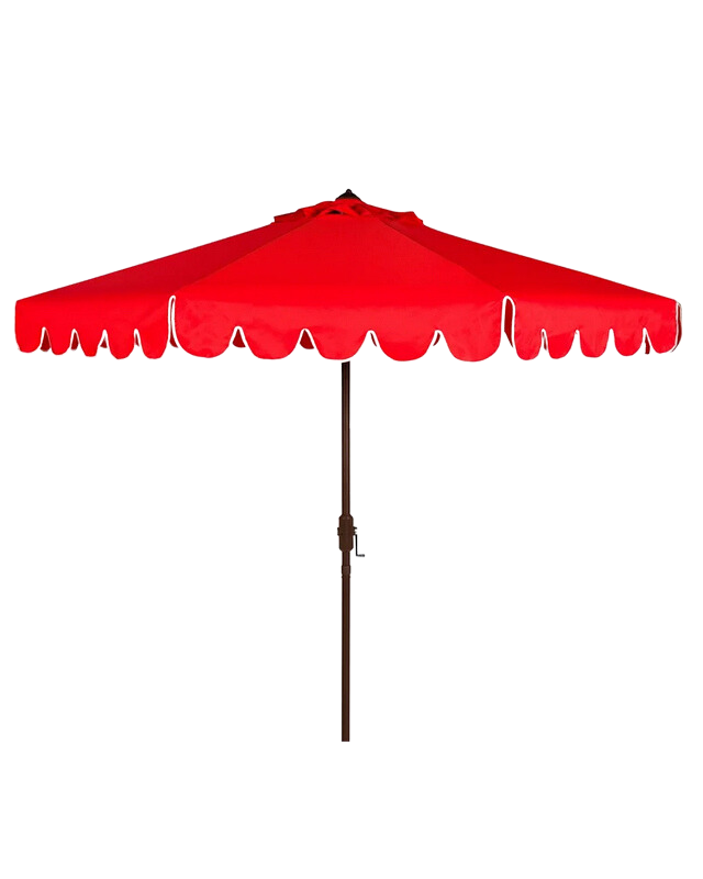 100.8 inch red market umbrella